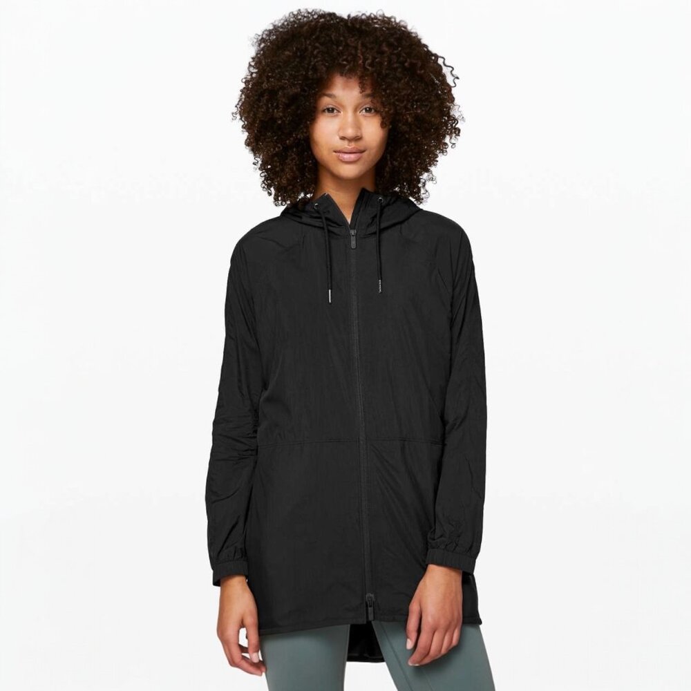 LULULEMON BLACK SEEK THE SKY JACKET SIZE 8